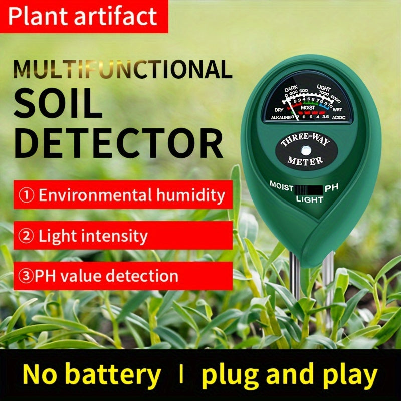 3-in-1 High-Precision Soil pH and Moisture Meter-1