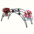 Arched Iron Plant Stand Flower Pot Holder-0
