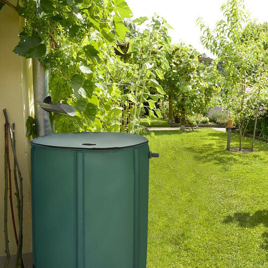 53 Gallon Portable Collapsible Rain Barrel Water Collector-1