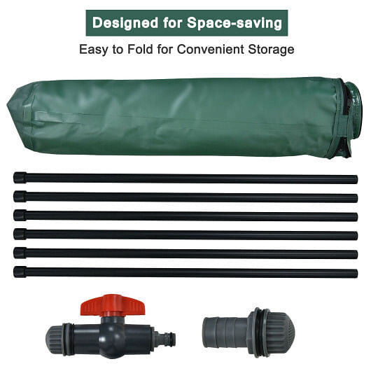53 Gallon Portable Collapsible Rain Barrel Water Collector-2