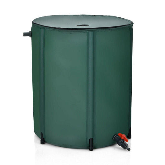 53 Gallon Portable Collapsible Rain Barrel Water Collector-0